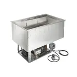 Vollrath Refrigerated Cold Food Well Unit, drop-in, 3-well, 41-1/2"W x 25-1/4"D x 28-5/8"H, (overall), holds pans up to 7" deep, dual forced air cooled, remote mounted on-off switch,18/300 series stainless steel top & interior well, galvanized exterior, self-contained refrigeration, 3/4" integral drain, includes positioning clips, 1/3 HP, 120v/60/1-ph, 6.0 amps, NEMA 5-15P, cULus, NSF, Made in USA (contact Vollrath for lead time) (Refer to vollrathfoodservice.com for full warranty policy)