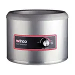 Winco Food Warmer, electric, 11 qt., 12-1/2" dia. x 9-5/8"H, round, wet operation, heats up to 212°F (100°C), (3) settings: low = 140°F / medium = 170°F / high = 200°F, stainless steel, 120v/50/60/1-ph, 6.25 amp, 0.75kW, cETLus, ETL-Sanitation (Qty Break = 1 each)