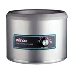 Winco Food Cooker/Warmer, electric, 7 qt., 11" dia. x 9-1/2"H, round, wet operation, heats up to 212°F (100°C), stainless steel, 120v/50/60/1-ph,8.75 amp, 1.05kW, cETLus, ETL-Sanitation (Qty Break = 1 each)
